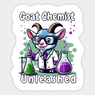 Goat Chemist Unleashed Sticker